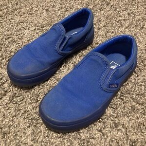 Vans Low "BLUE" Unisex Slip On Sneakers Toddler Size 11